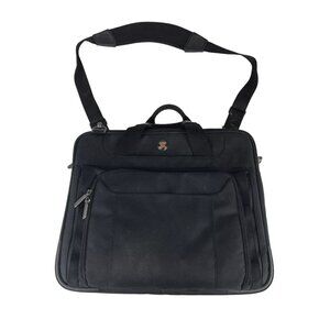 Targus Black‎ Unisex Crossbody Adjustable Strap Inner Pockets Laptop Bag Sz M
